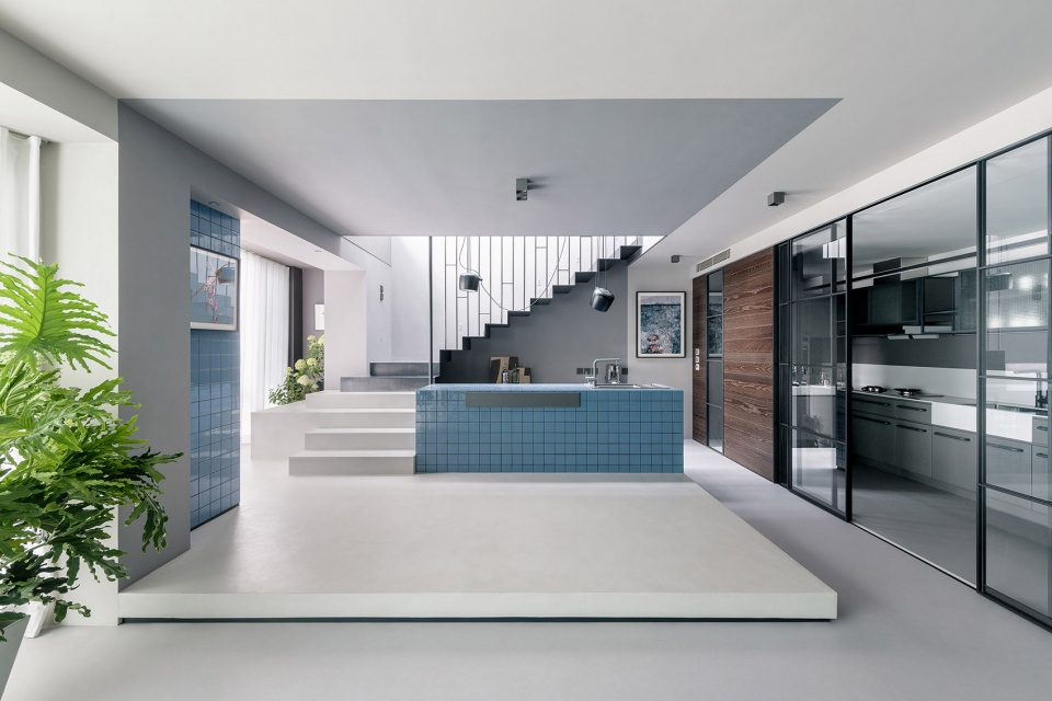 a penthouse in beijing china by is architecture and design