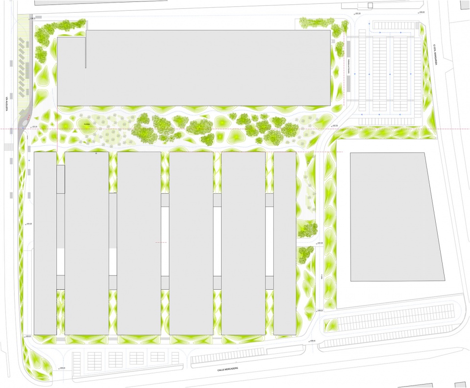 Landscape Project for HANGAR THE LINE DESIGN CENTER by AELAND