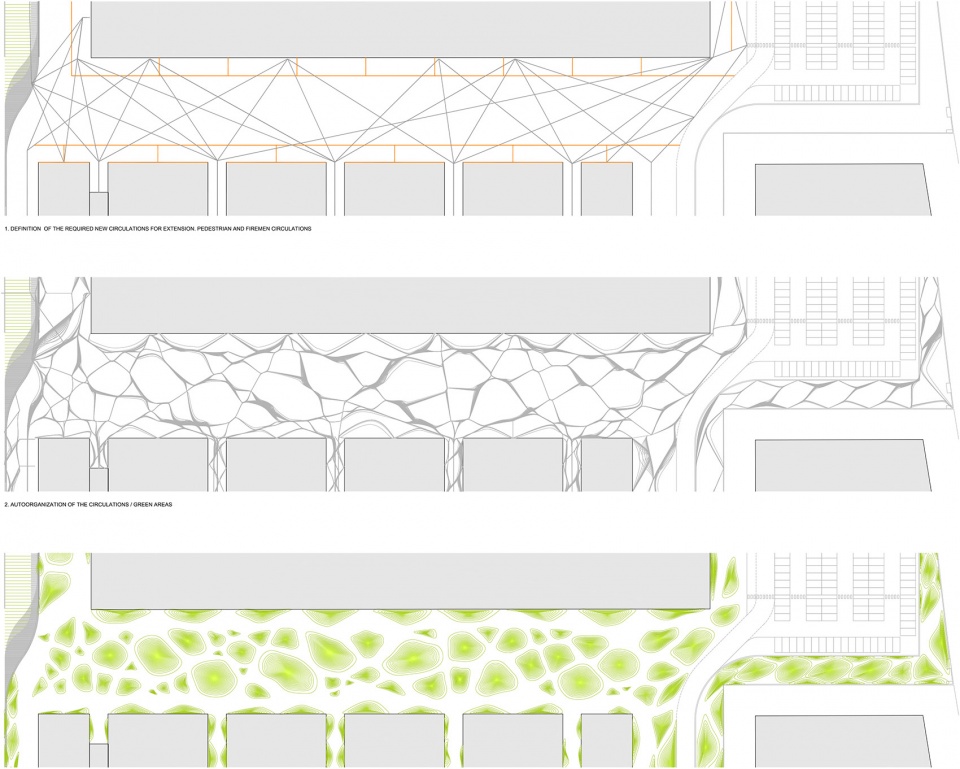 Landscape Project for HANGAR THE LINE DESIGN CENTER by AELAND