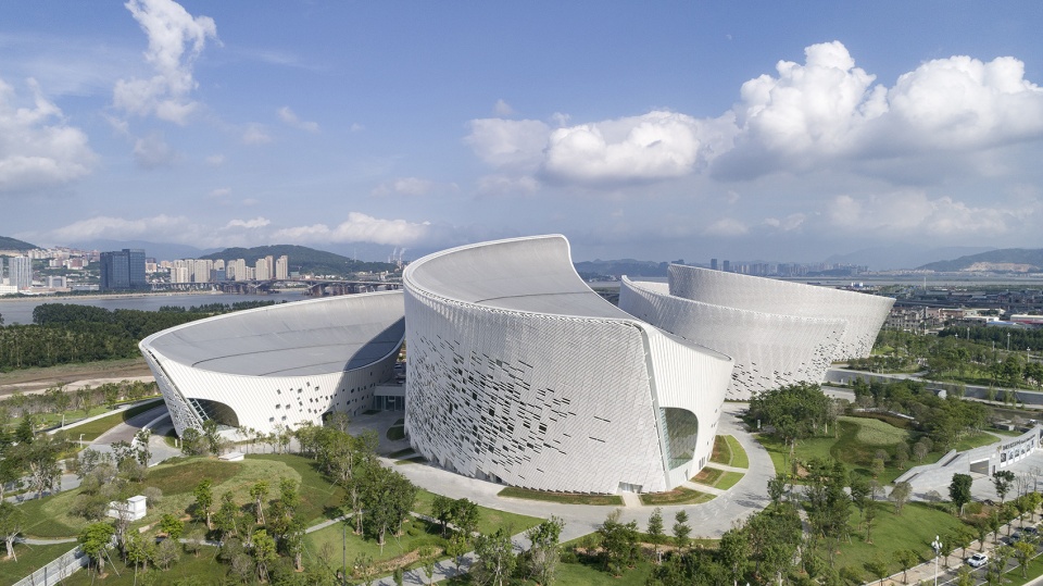 fuzhou strait culture and art centre china by pes architects