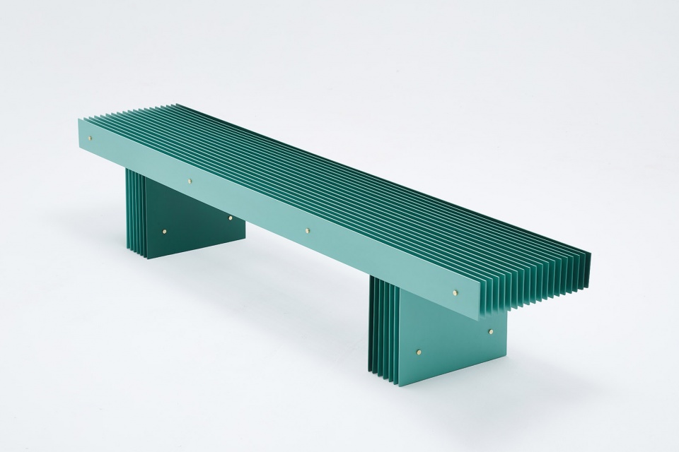 grid bench by mario tsai studio