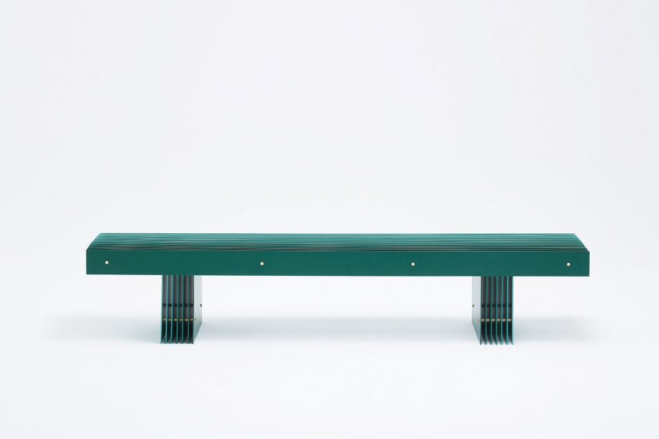 grid bench by mario tsai studio