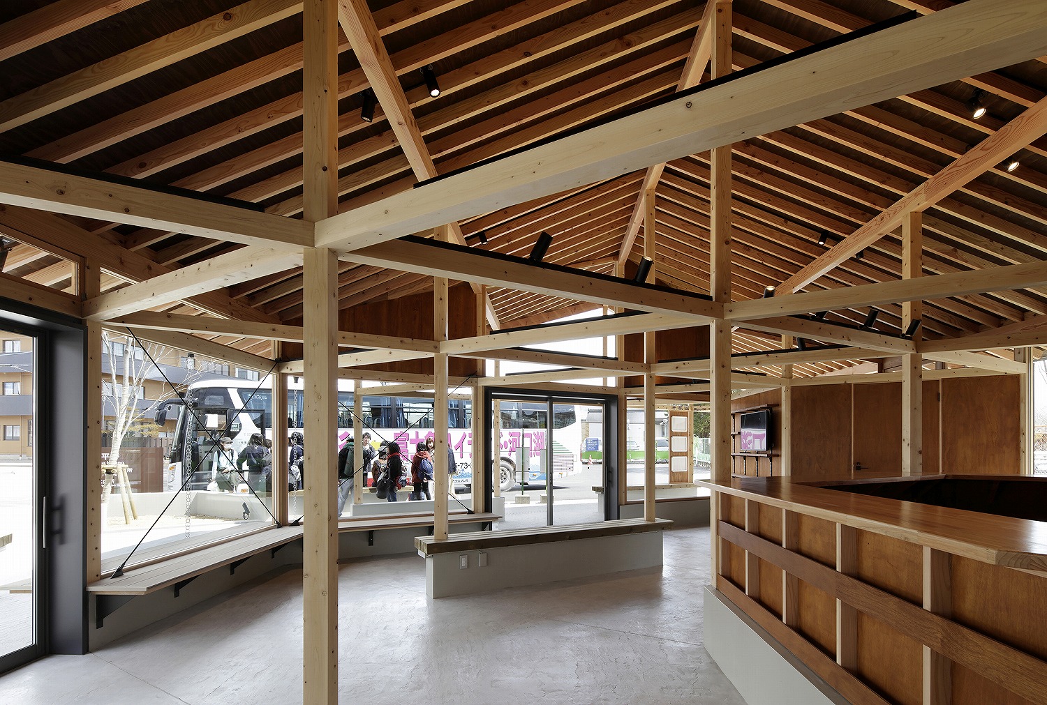 Bus Terminal and Tourist Center In Yamanakako Village by ...