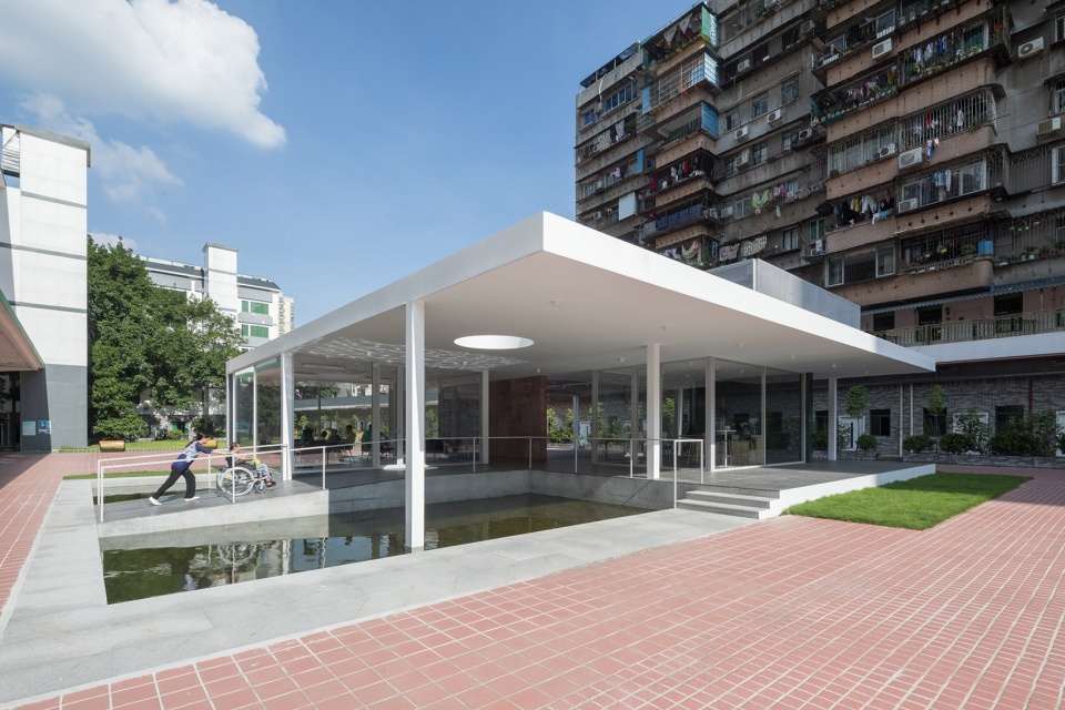 reception pavilion of yinxing yiyuan care home china by tuan office