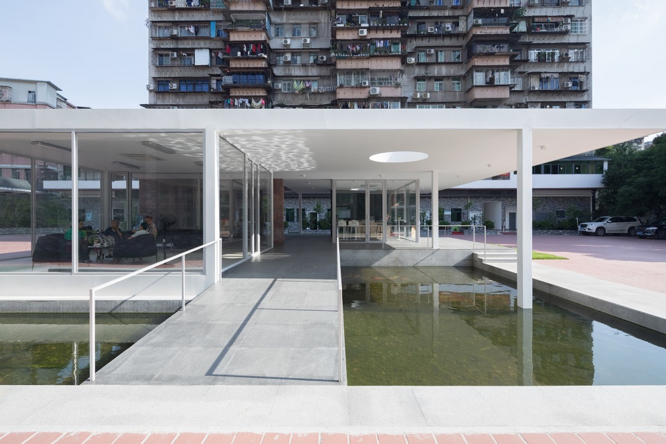 reception pavilion of yinxing yiyuan care home china by tuan office