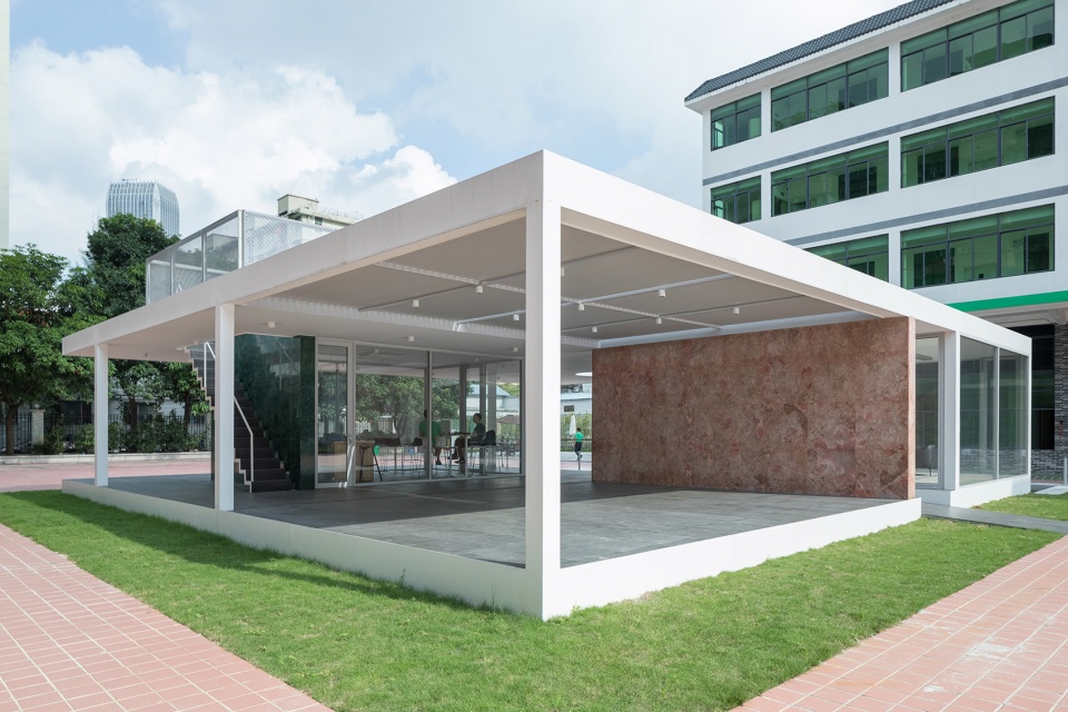 reception pavilion of yinxing yiyuan care home china by tuan office
