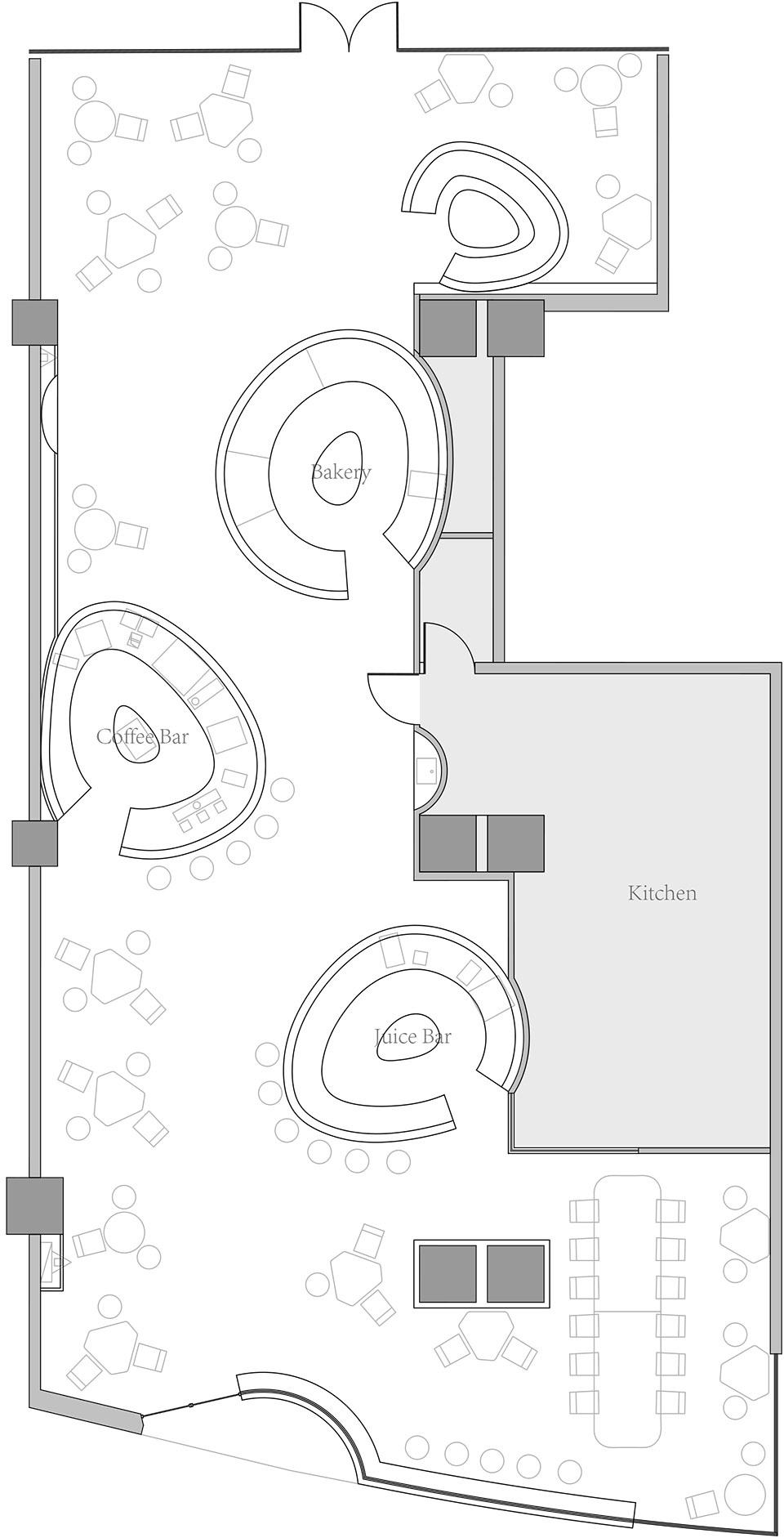c f cafe china by dongqi architects