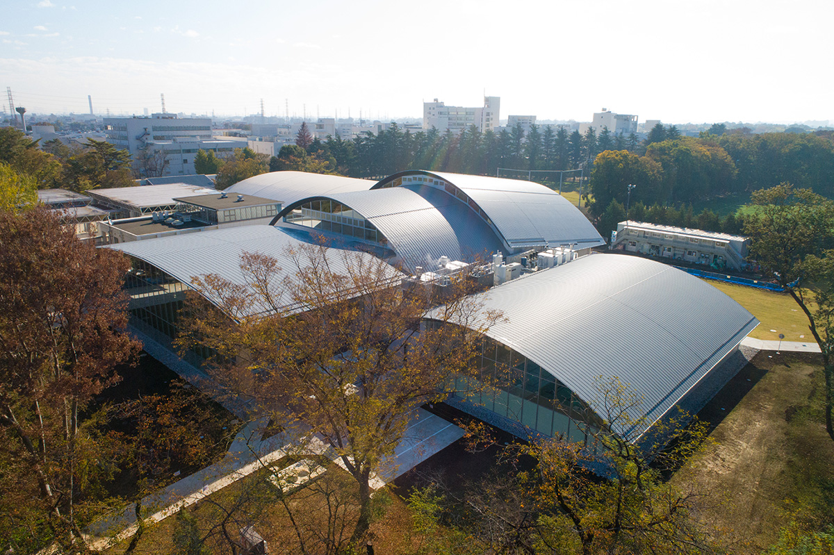 icu new physical education center by kengo kuma and associates