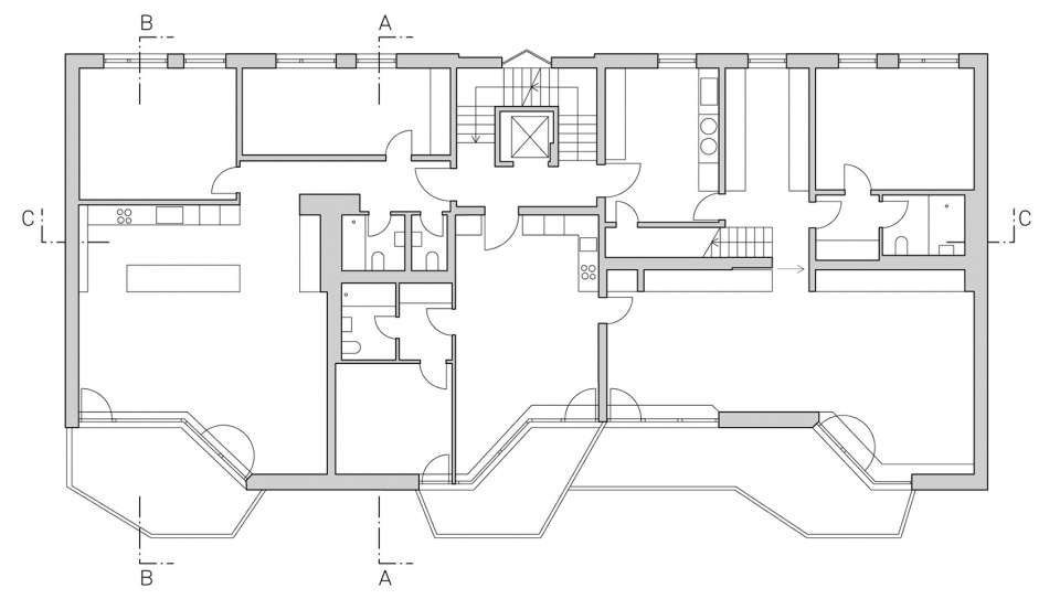 r11 roof extension maxvorstadt by pool leber architekten