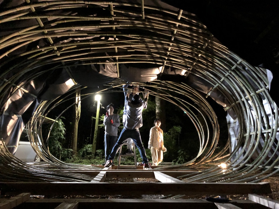 ozu ana mobile theater by kengo kuma laboratory the university of tokyo