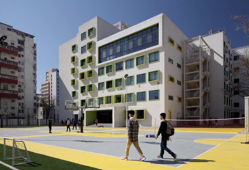 campus landscape renovation of the affiliated high school of peking university and chaoyang future school china by crossboundaries