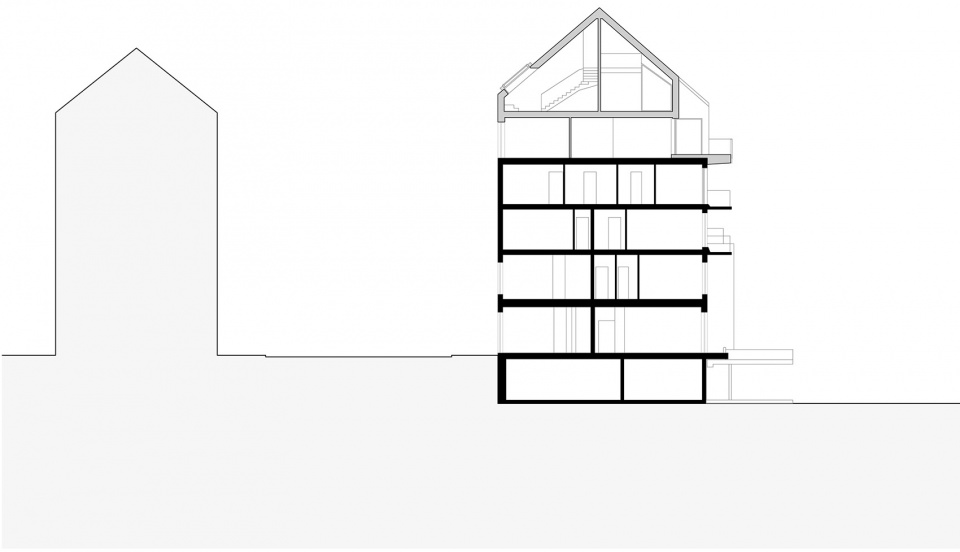 r11 roof extension maxvorstadt by pool leber architekten