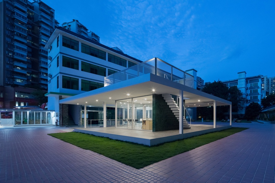 reception pavilion of yinxing yiyuan care home china by tuan office