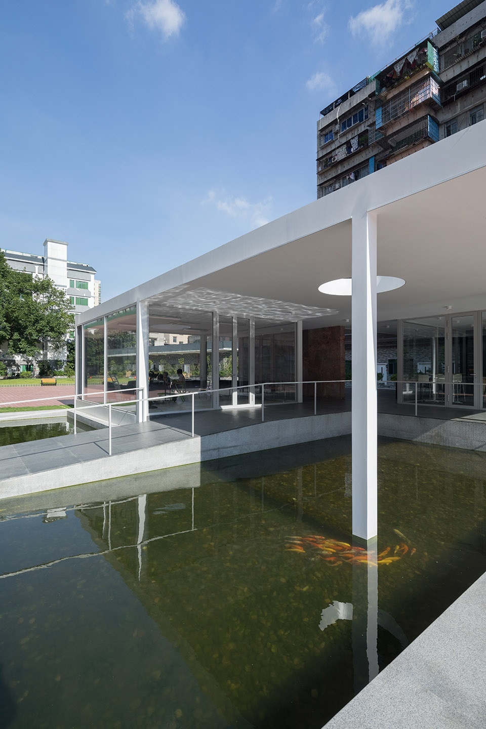 reception pavilion of yinxing yiyuan care home china by tuan office