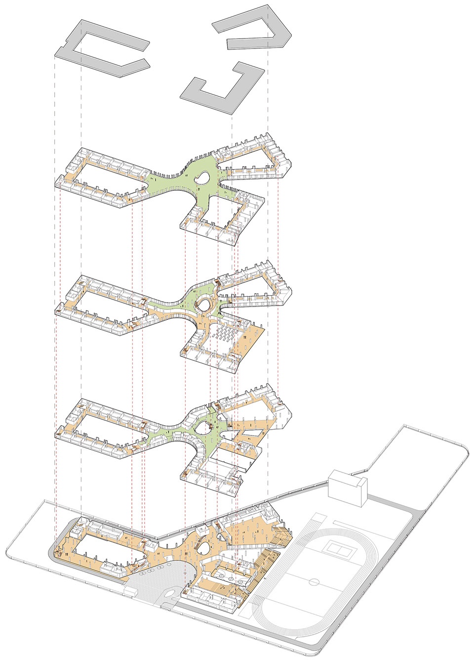 yangzhong foreign language school branch campus china by perform design studio