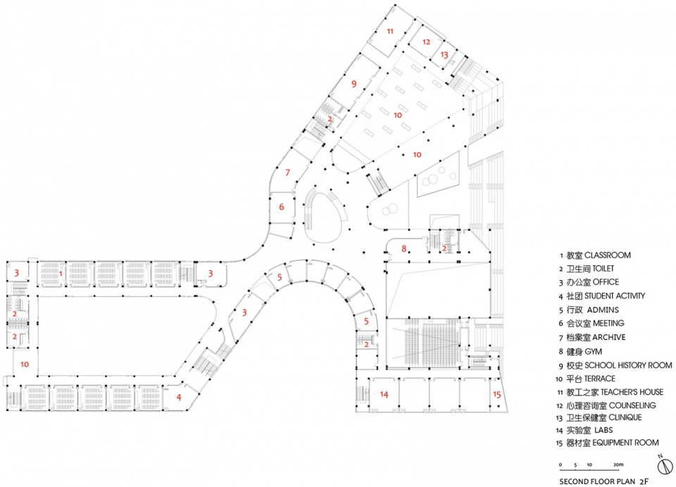 yangzhong foreign language school branch campus china by perform design studio