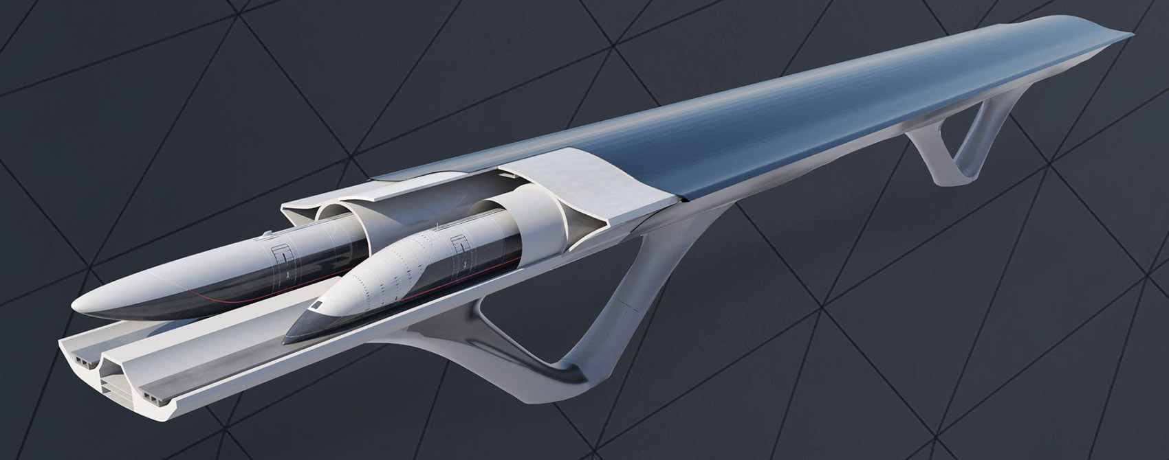 Sustainable Transportation Infrastructure by MAD + HyperloopTT - 谷德设计网