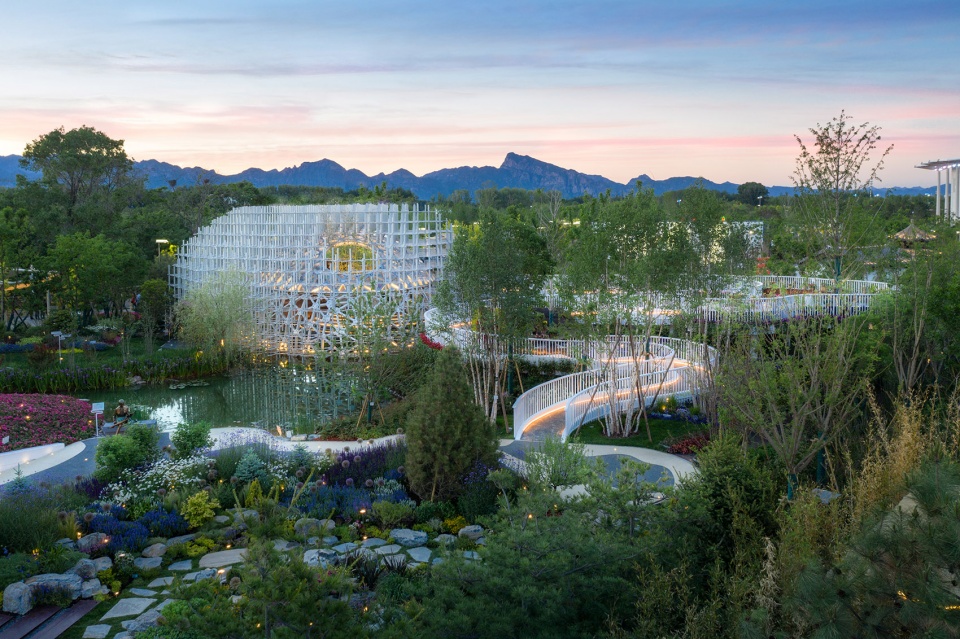 the shanghai garden of the 2019 beijing world horticultural exhibition china by ecadi