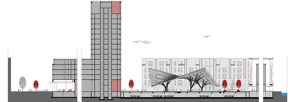 anting new town central square renovation by kokaistudios