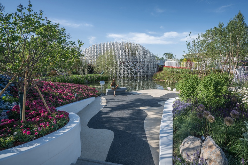 the shanghai garden of the 2019 beijing world horticultural exhibition china by ecadi