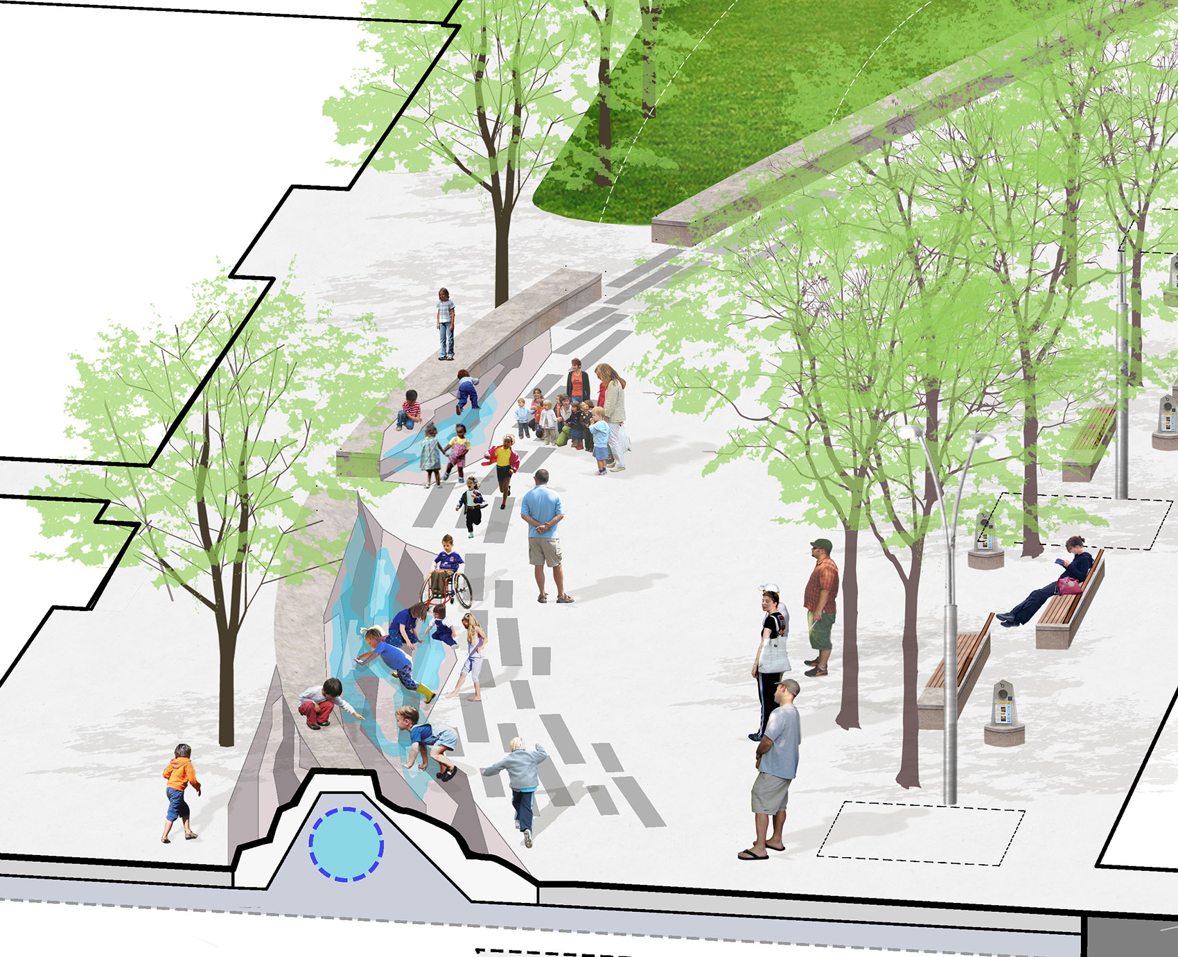Ithaca Root Design Ithaca Commons Redesign by HOLT Architects + Sasaki - 谷德设计网