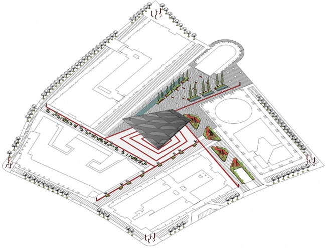 anting new town central square renovation by kokaistudios