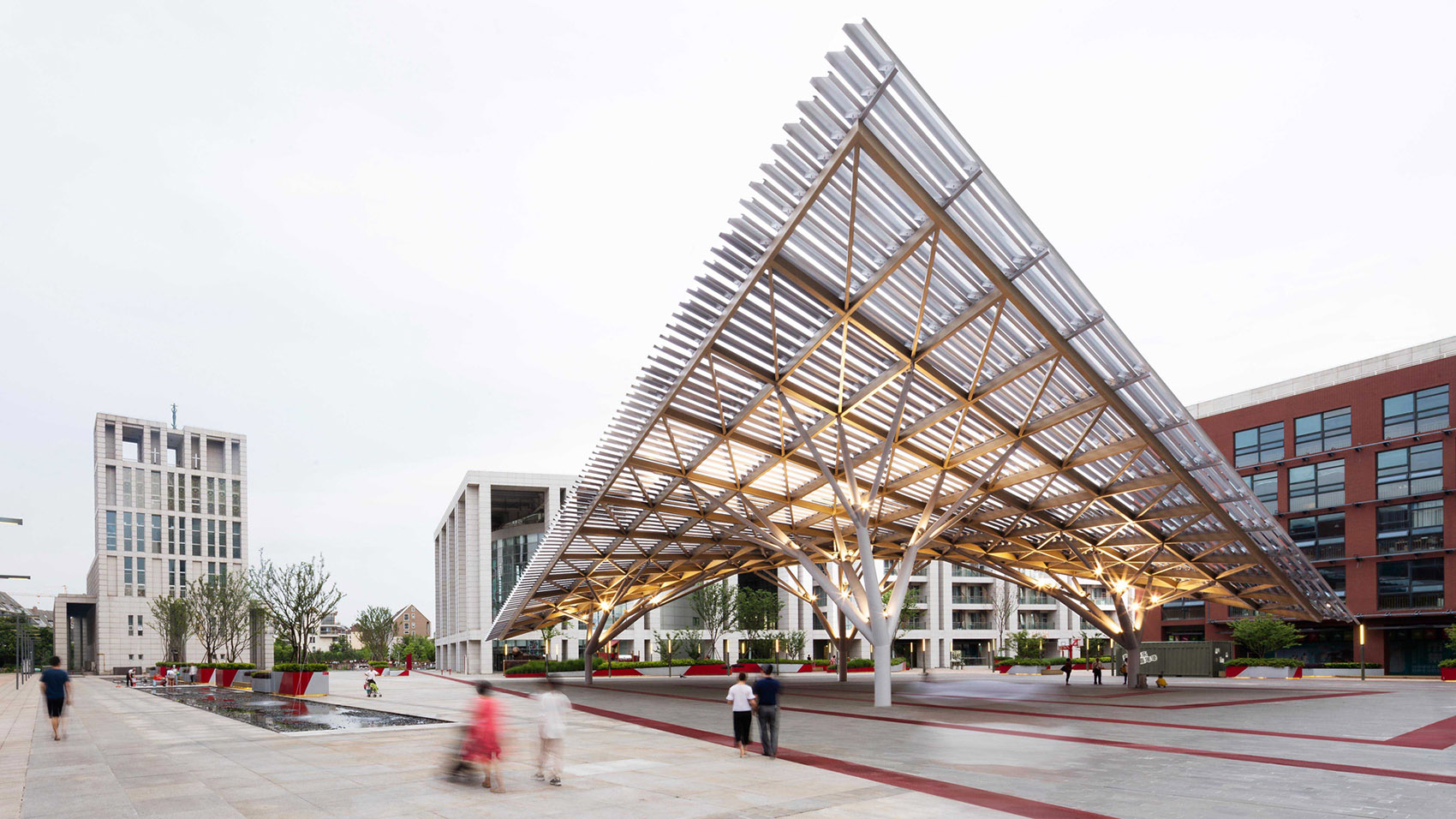 anting new town central square renovation by kokaistudios