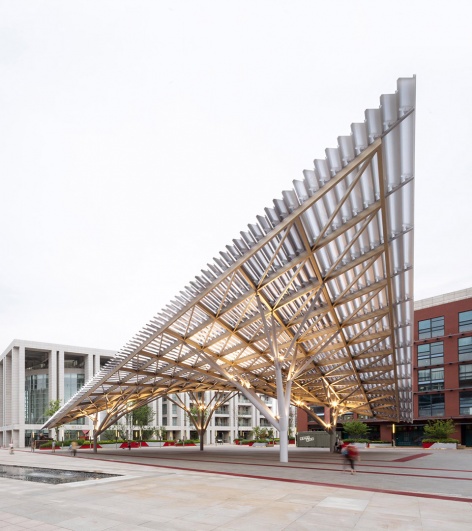 anting new town central square renovation by kokaistudios