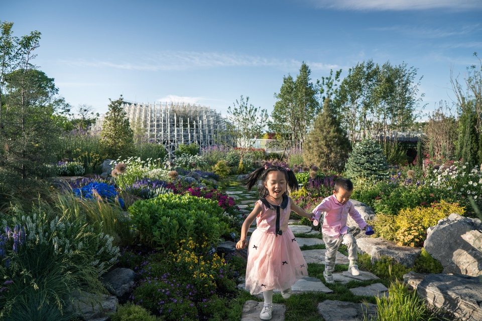 the shanghai garden of the 2019 beijing world horticultural exhibition china by ecadi