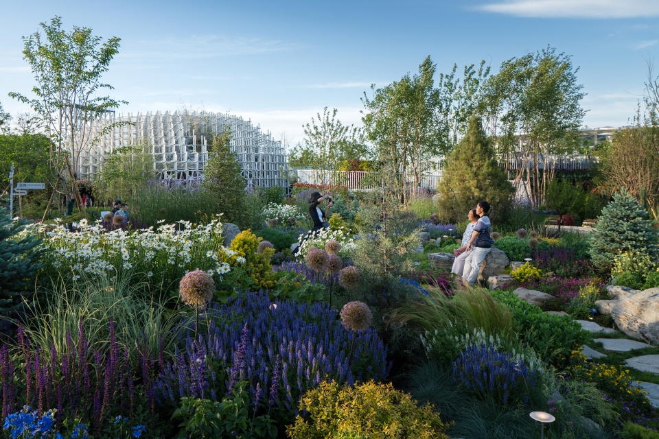 the shanghai garden of the 2019 beijing world horticultural exhibition china by ecadi
