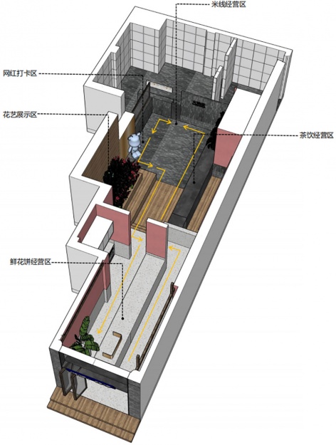 miss haisrose cake nanluo store china by wuxu architects