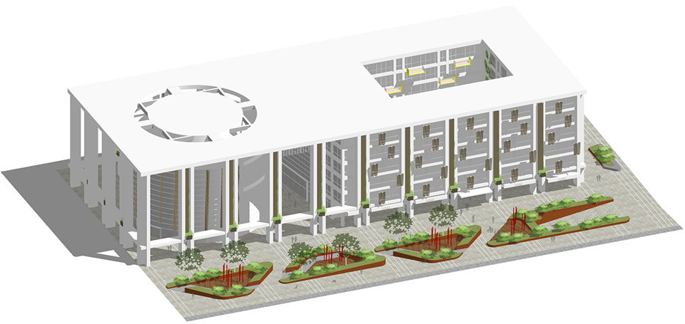 anting new town central square renovation by kokaistudios