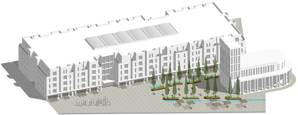 anting new town central square renovation by kokaistudios