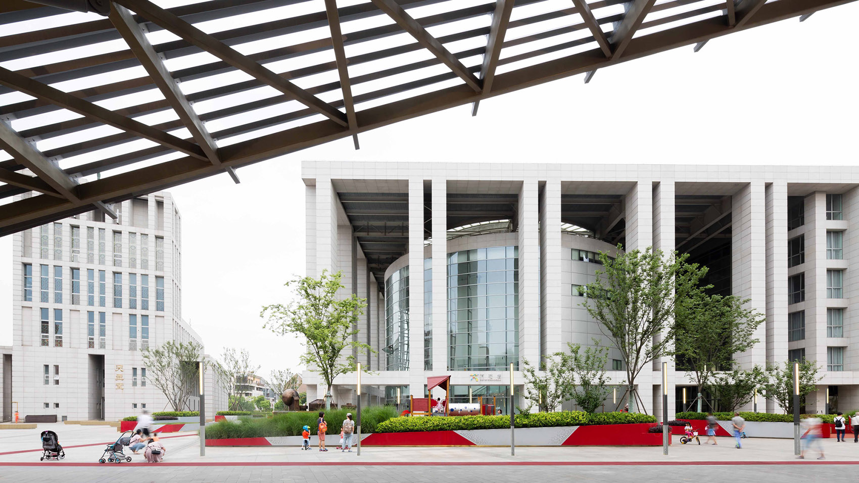 anting new town central square renovation by kokaistudios