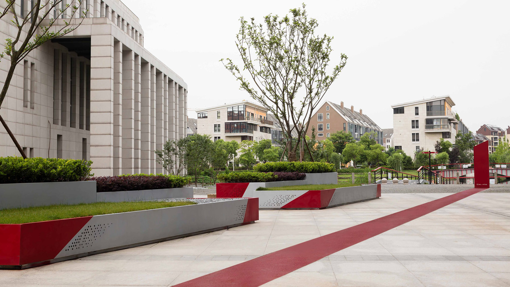 anting new town central square renovation by kokaistudios