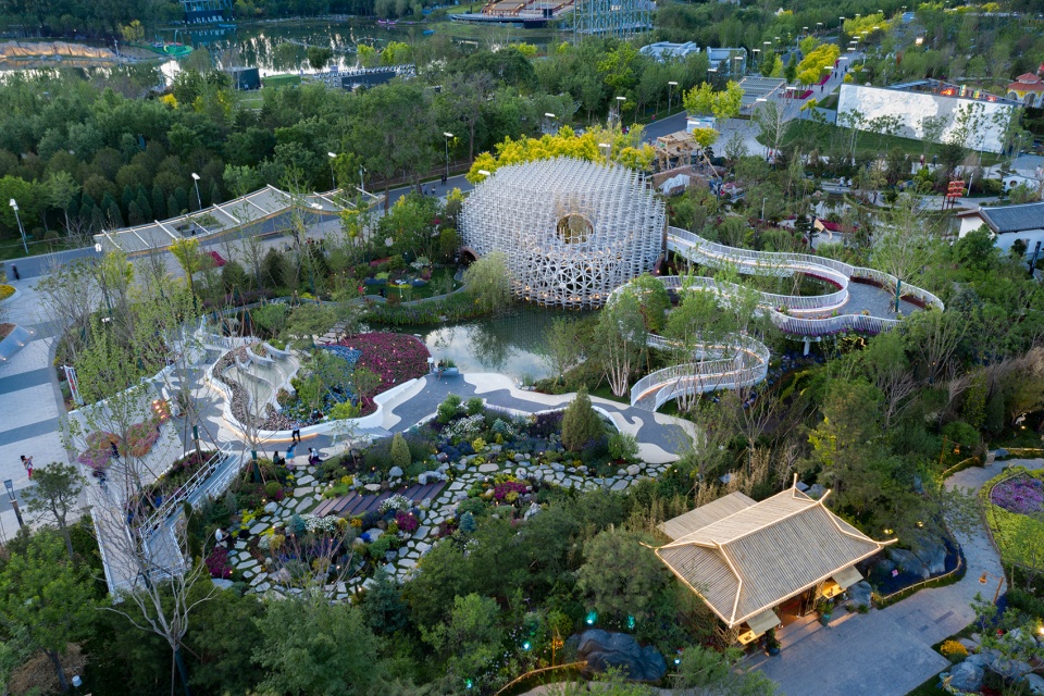 the shanghai garden of the 2019 beijing world horticultural exhibition china by ecadi