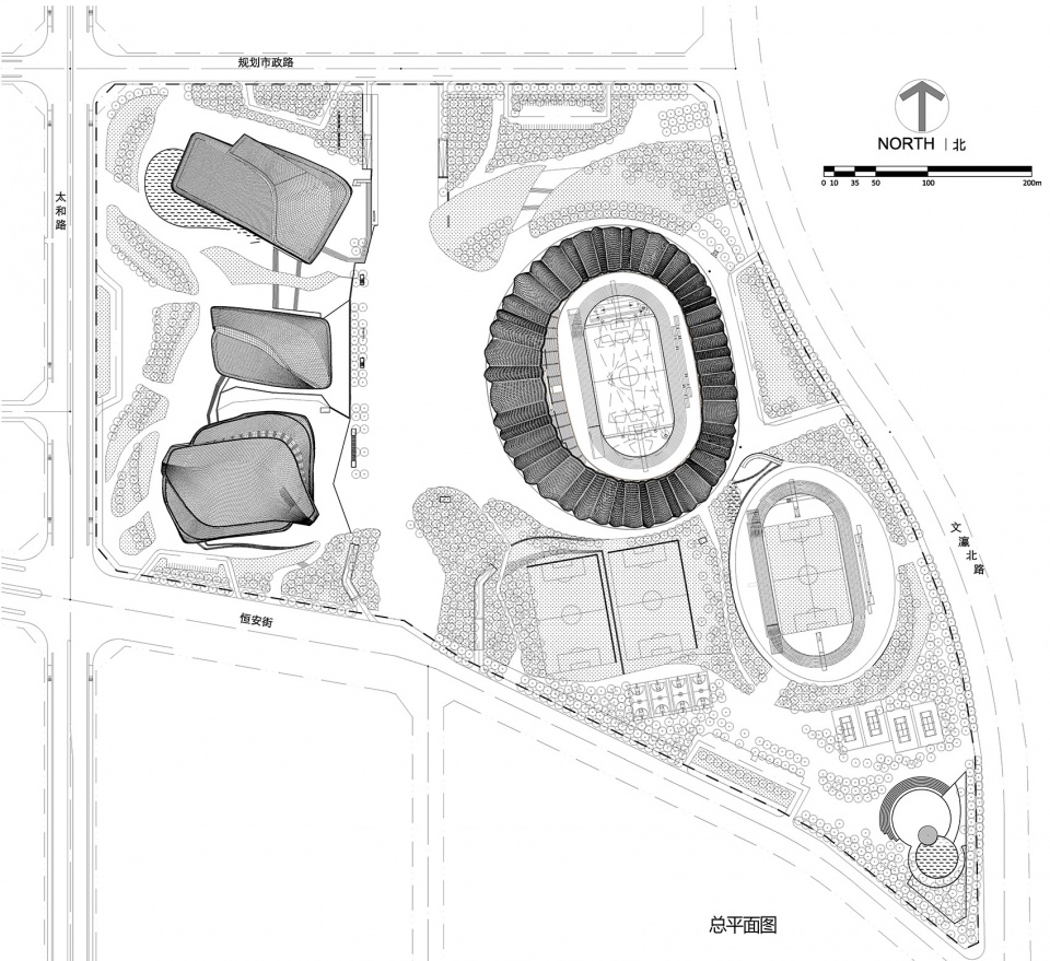 datong sports center china by populous ccdi