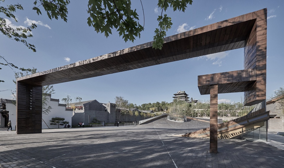 piazza art space horticulture village gujiaying china by atelier teamminus