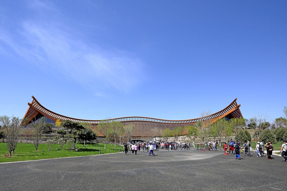 the chinese pavilion of beijing international horticultural exhibition china by china architecture design and research group