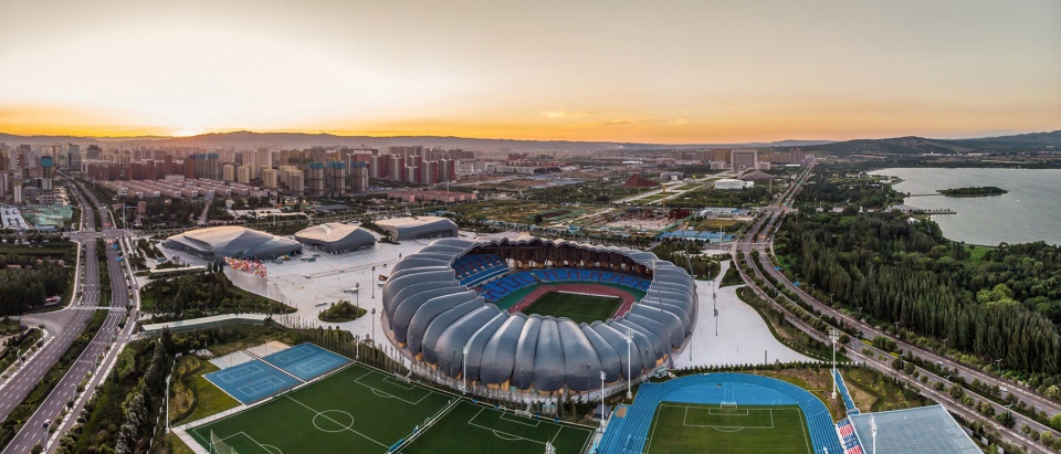 datong sports center china by populous ccdi