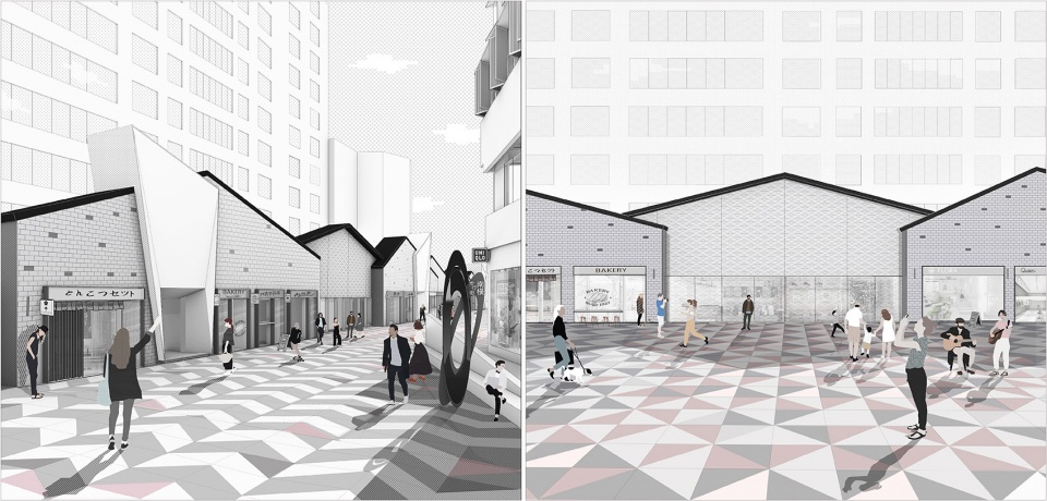 nanheng pedestrian street china by moon architects
