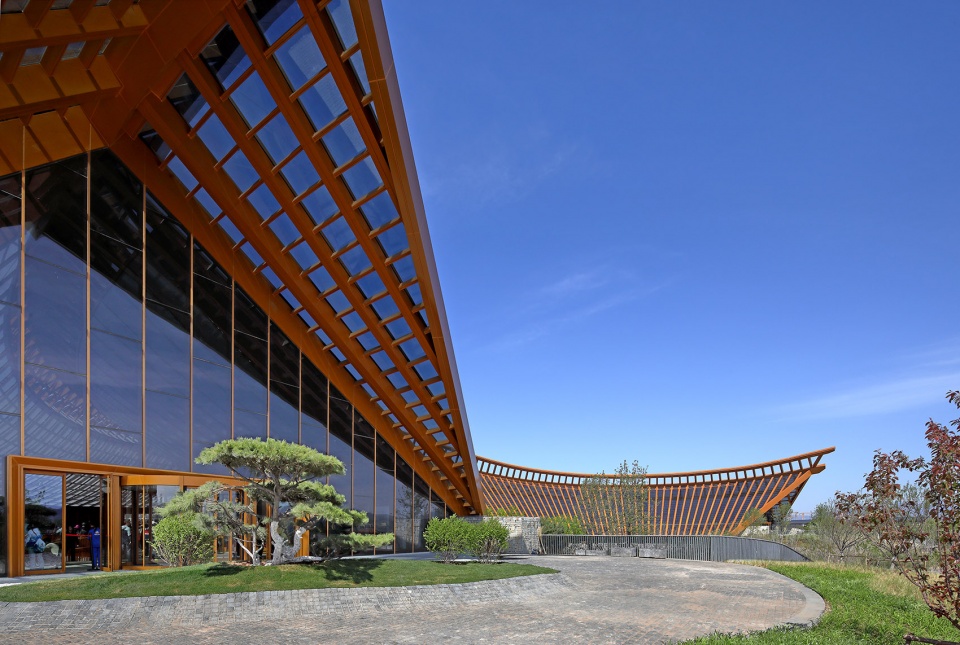 the chinese pavilion of beijing international horticultural exhibition china by china architecture design and research group