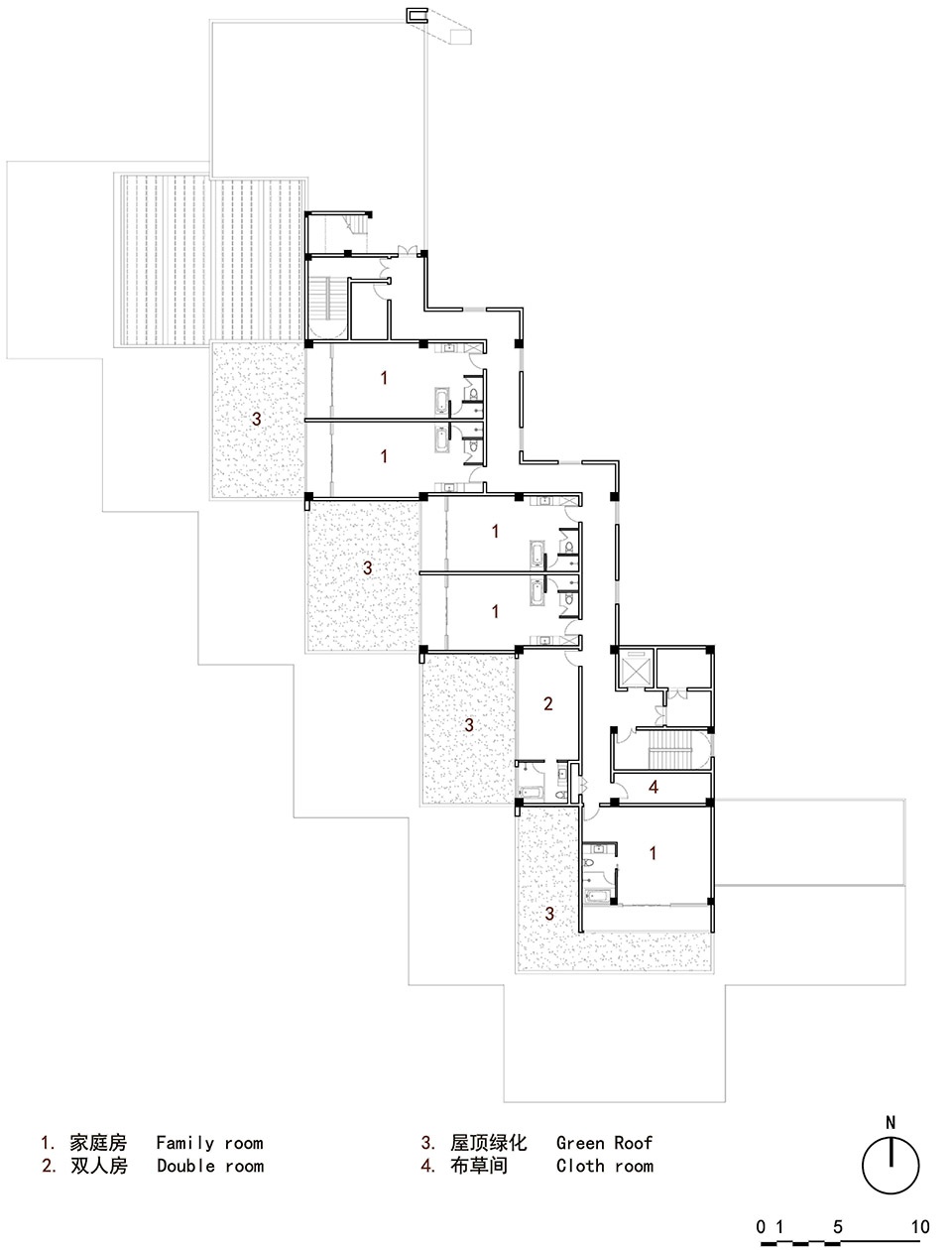 architectural design of the shenshan ridge integrated service center china by 3andwich design he wei studio