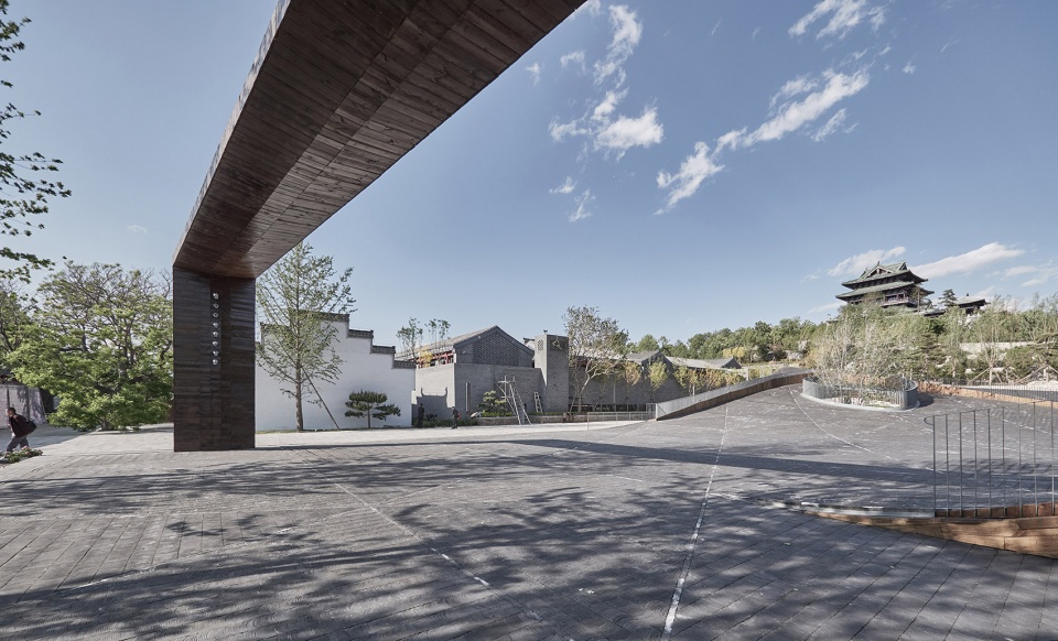 piazza art space horticulture village gujiaying china by atelier teamminus
