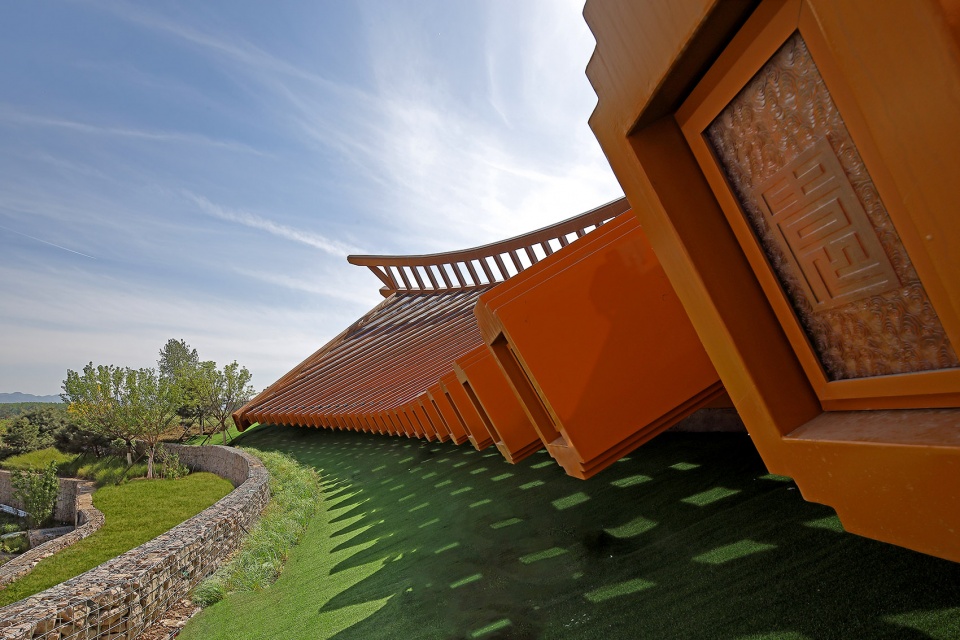 the chinese pavilion of beijing international horticultural exhibition china by china architecture design and research group