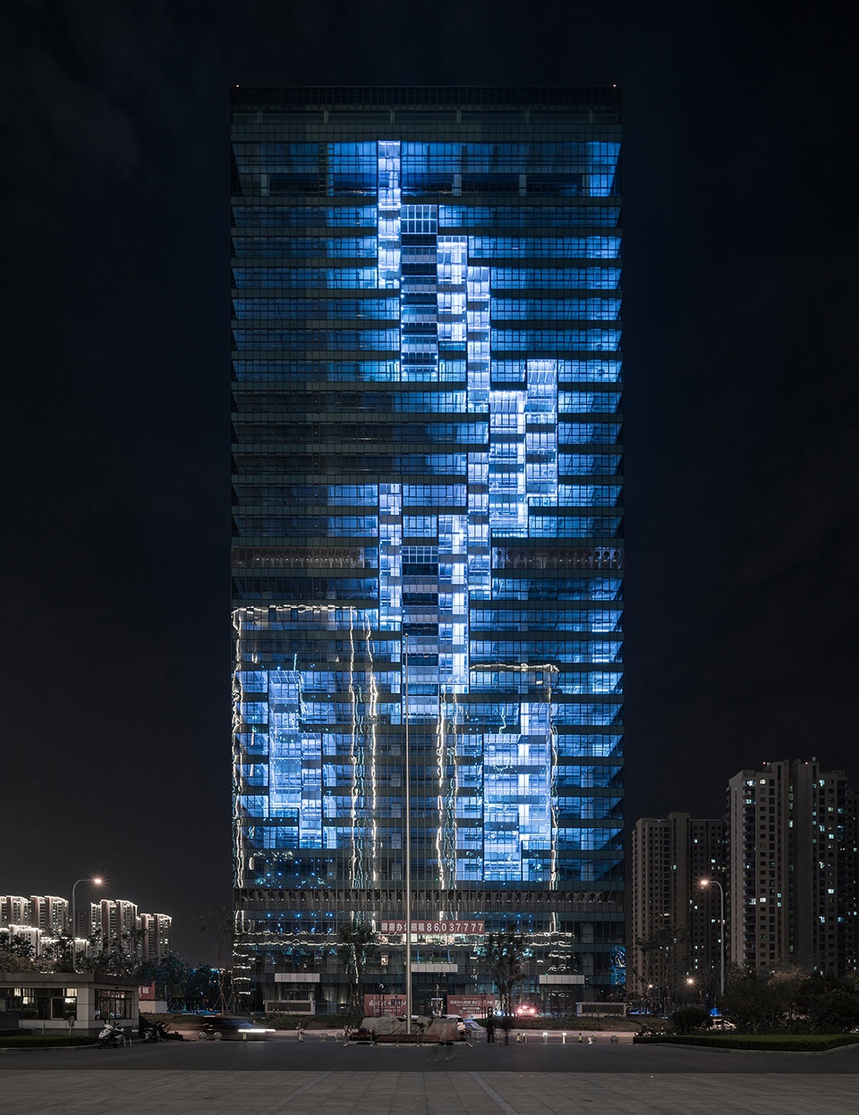 illumination design of huijin international financial center china by purilighting