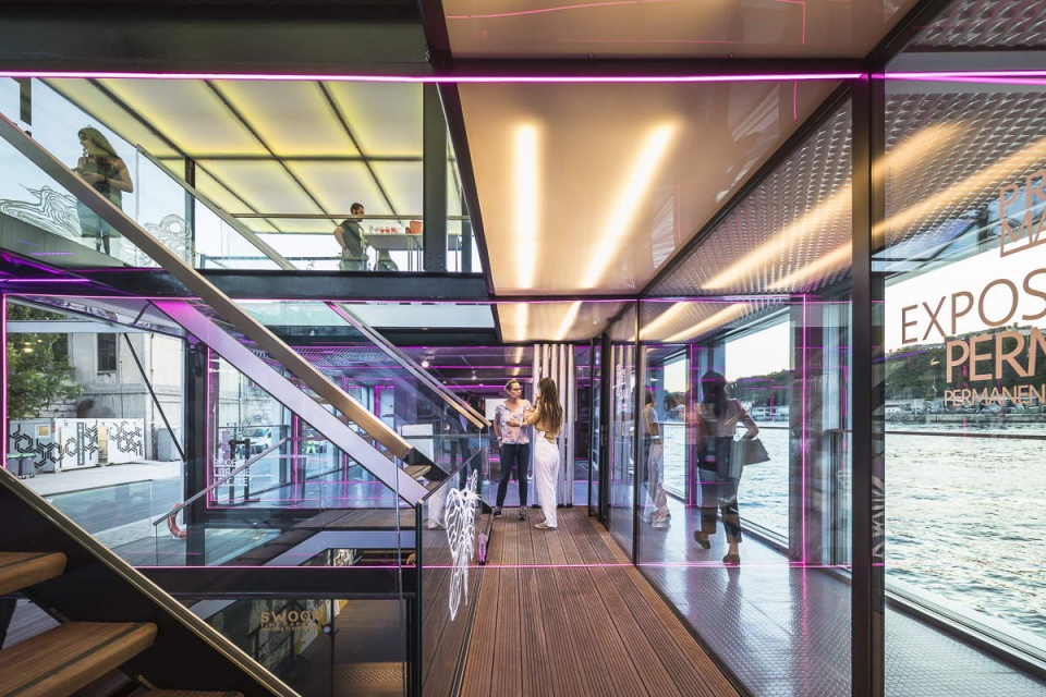 fluctuart urban art center by seine design