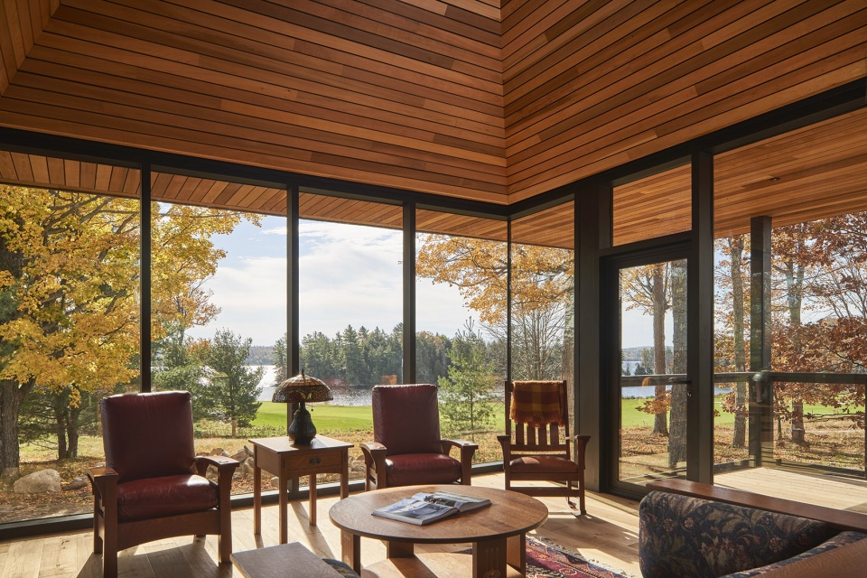 bigwin island club cabins by mackay lyons sweetapple architects