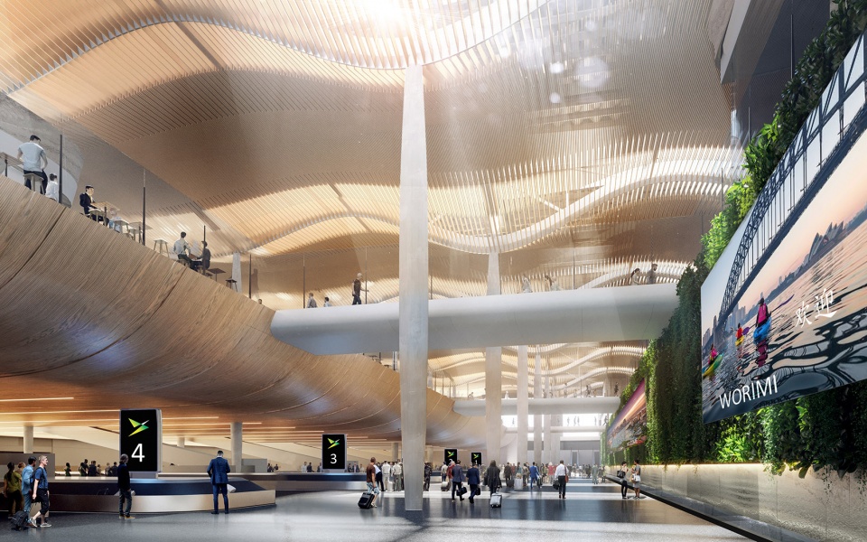 design of western sydney international airport by zaha hadid architects cox architecture