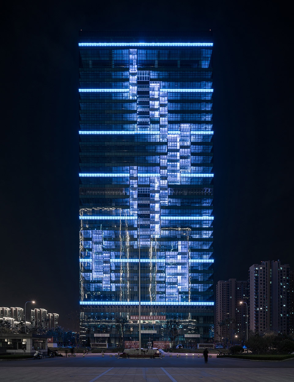 illumination design of huijin international financial center china by purilighting